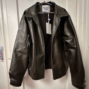 Aelfric Eden Oversized Unisex Chic Leather Jacket